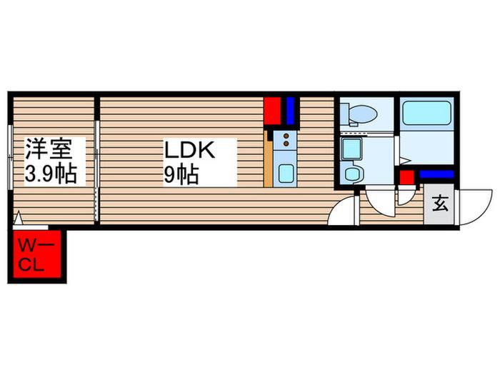 KEIAI RESIDENCE 北戸田IV(1LDK/2階)の間取り写真