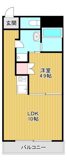 イーストコート(1LDK/5階)の間取り写真