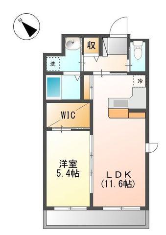 グレイスガーデン(1LDK/3階)の間取り写真