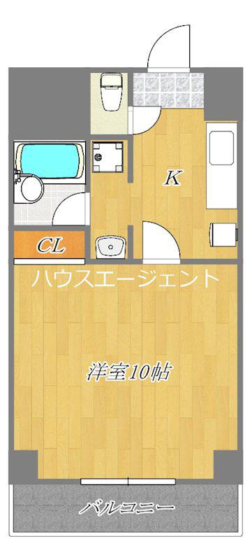 アドバンス西葛西(1K/6階)の間取り写真