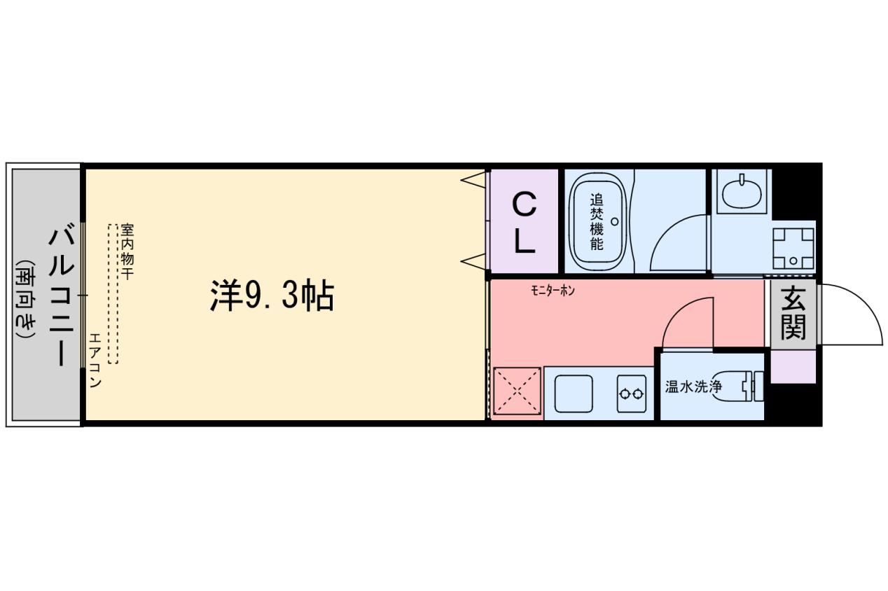 コージーコート(1K/1階)の間取り写真