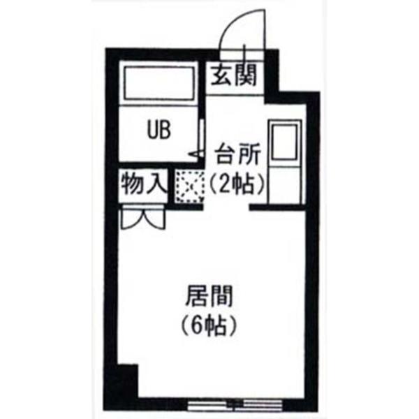 藤井ビル北14条(1K/2階)の間取り写真