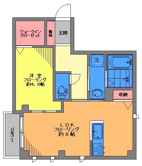 オリーブガーデンヒルズ(1LDK/1階)の間取り写真