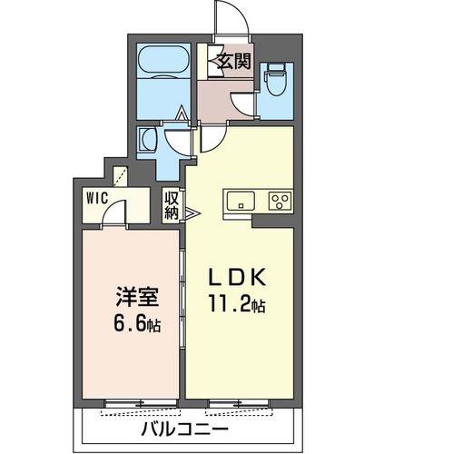GRAN MERVEILLE藤沢(1LDK/2階)の間取り写真