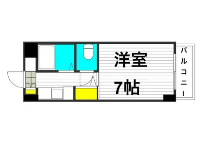 T-HOUSE(1K/3階)の間取り写真