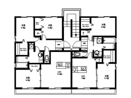 KAISHO V(3LDK/3階)の間取り写真