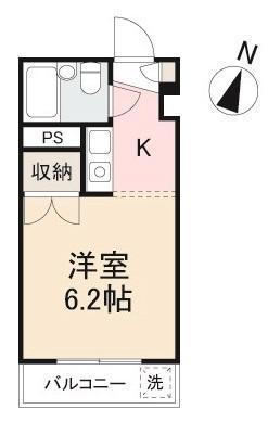 フジマンション(1K/3階)の間取り写真
