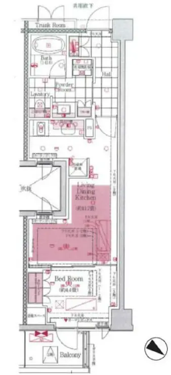 プレミスト赤坂檜町公園 2階階 間取り
