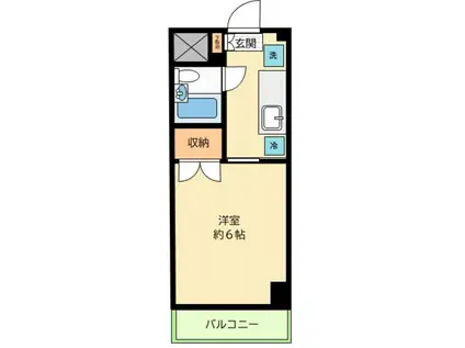 代田シティハウス(1K/5階)の間取り写真