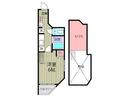 京成本線 堀切菖蒲園駅 徒歩7分 3階建 築8年(1K/3階)の間取り写真