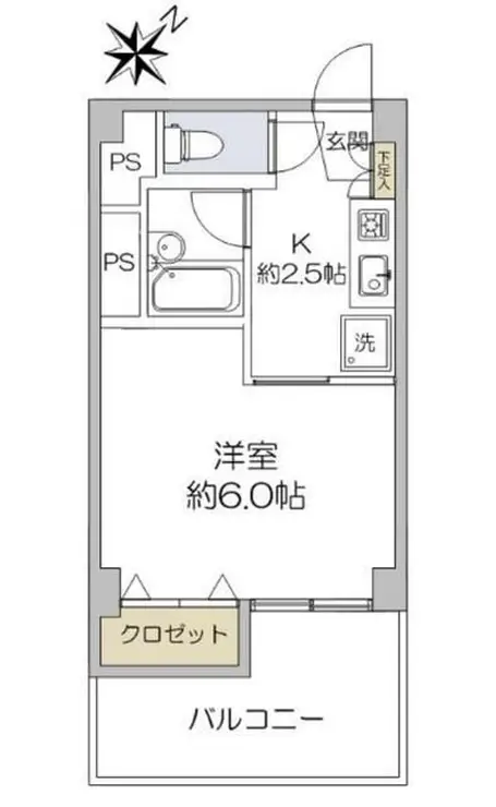 目黒コーポビアネーズ 4階階 間取り