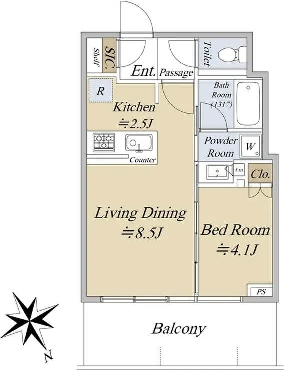 シティタワー新宿 29階階 間取り