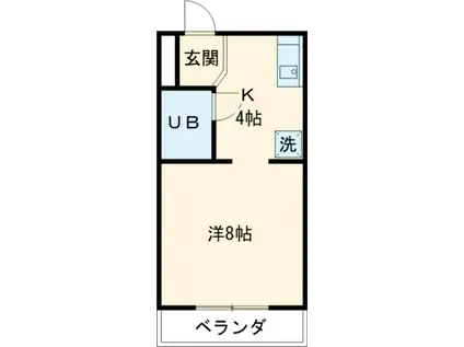 シャトレ蔵持(1K/1階)の間取り写真