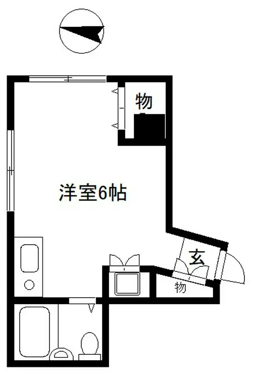 パラシオ中村 2階階 間取り