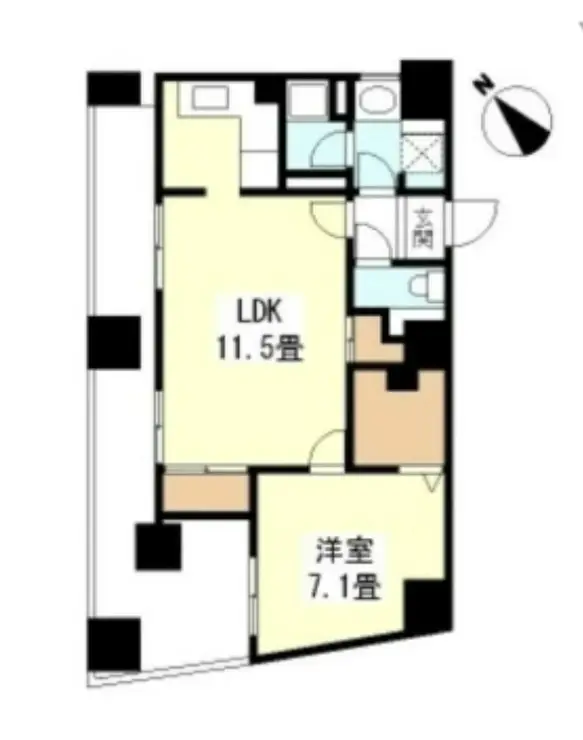 TKフラッツ渋谷 13階階 間取り