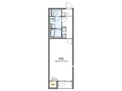 レオネクスト瀬戸駅前(1K/1階)の間取り写真