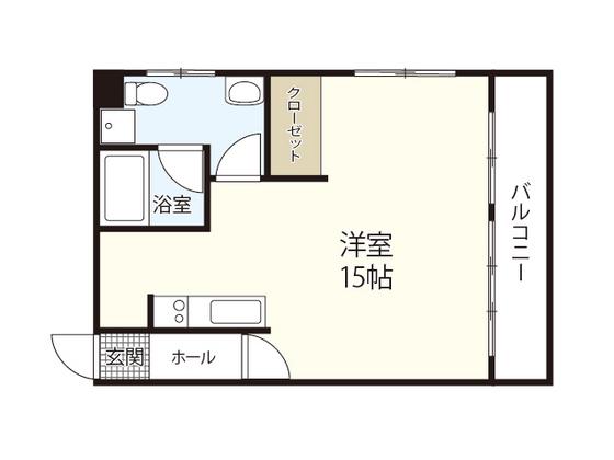 第二山長ビル(ワンルーム/2階)の間取り写真