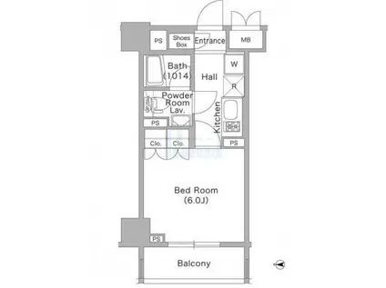 コンフォリア文京春日(1K/12階)の間取り写真