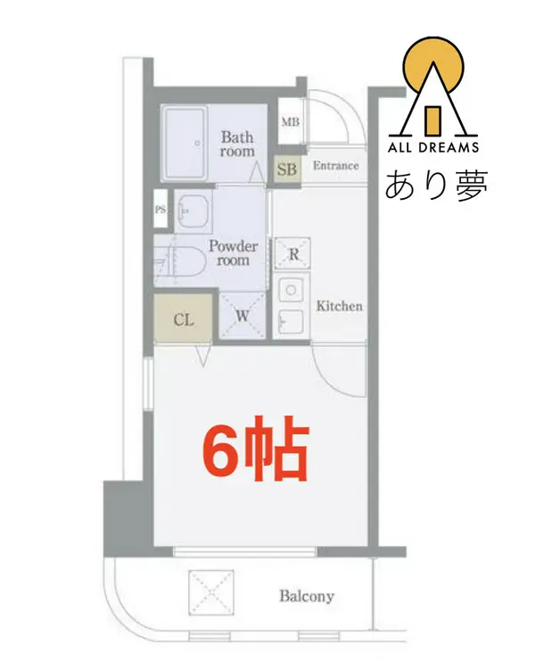 グリフィン横浜海岸通 4階階 間取り