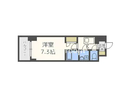 エスリード本町レジデンス(1K/10階)の間取り写真