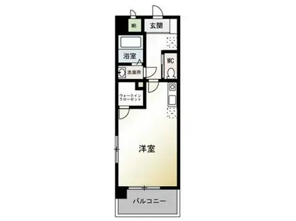 インフィニティ(ワンルーム/2階)の間取り写真