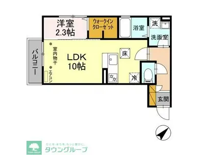 コンフォートN・妙典(1LDK/1階)の間取り写真