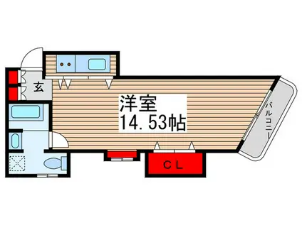 グランドルチェ5(ワンルーム/9階)の間取り写真