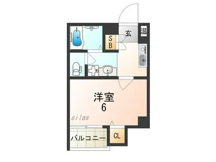 グランパシフィック十三(1K/3階)の間取り写真