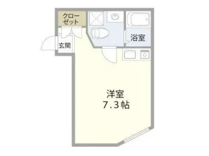 CONTEL NAKANO(ワンルーム/2階)の間取り写真