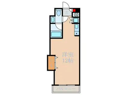 KRハウス(ワンルーム/3階)の間取り写真