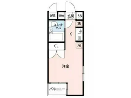 フェニックス西荻窪(ワンルーム/4階)の間取り写真