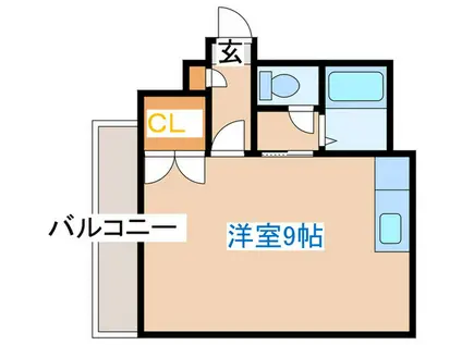 グランヴィレッジ本郷通I(ワンルーム/7階)の間取り写真