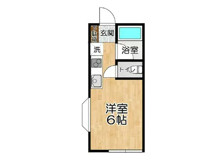 エミーヒルズV(ワンルーム/1階)の間取り写真