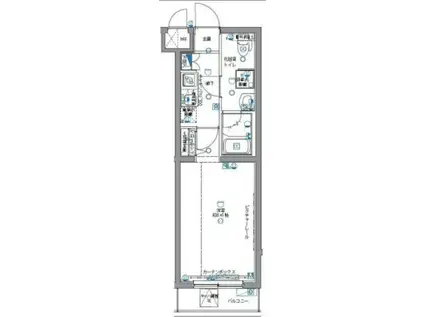 パティーナ志村坂上(1K/3階)の間取り写真