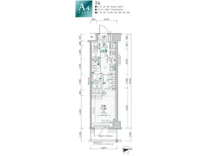 DUO STAGE調布国領MAXIV DUEデュオステージチョウフコ(1K/5階)の間取り写真