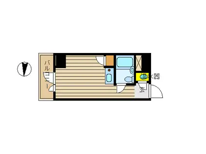 グレース大森海岸(ワンルーム/4階)の間取り写真
