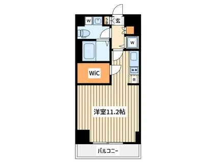 アザーレ K・2(1K/4階)の間取り写真