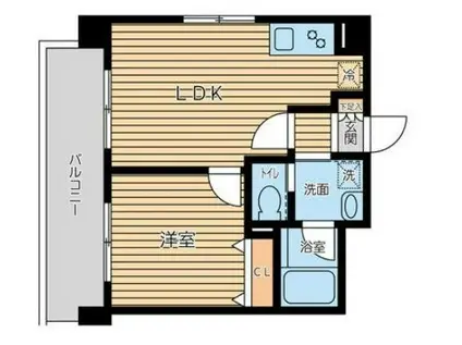 オーキッドレジデンス三ノ輪II 旧ニューシティアパートメンツ三ノ輪(1LDK/4階)の間取り写真