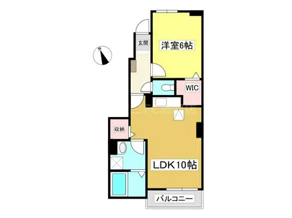 パープルストーンズ(1LDK/1階)の間取り写真