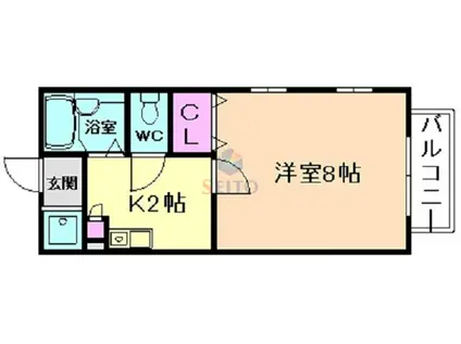 ネオメゾンGH(1K/2階)の間取り写真