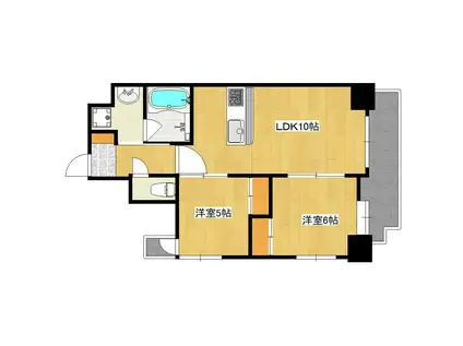 メイヒルズ(2LDK/2階)の間取り写真