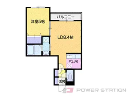 CHAMBERTIN (1LDK/3階)の間取り写真