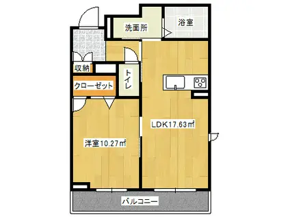 テール51(1LDK/2階)の間取り写真