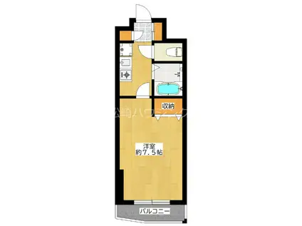 KATOマンション(1K/3階)の間取り写真