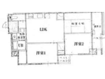 レ・ベント御徒町(3LDK/3階)の間取り写真