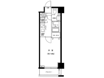 グランフォース横浜関内(1K/10階)の間取り写真