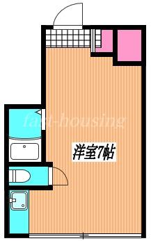 トノブール西荻(ワンルーム/1階)の間取り写真