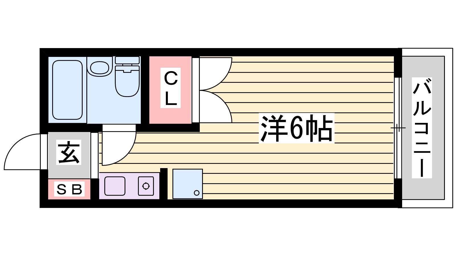 MTビル(ワンルーム/4階)の間取り写真