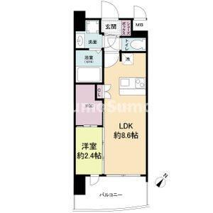 セレニテ阿波座ミラク(1LDK/7階)の間取り写真