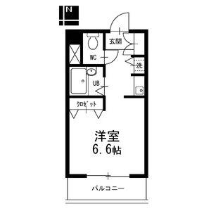 プロクシィスクエア藤見ヶ丘(ワンルーム/3階)の間取り写真